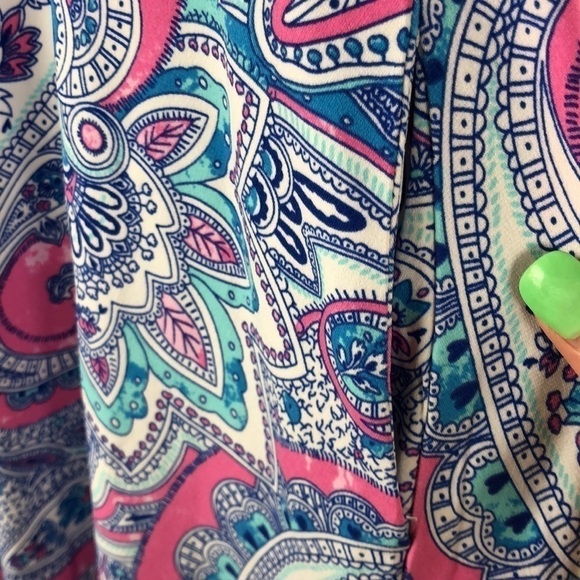 New Cynthia Rowley Paisley Print Beautiful Floral Dress With Pockets - Picture 6 of 13